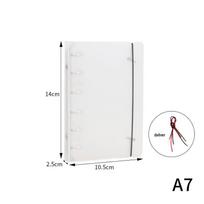Matinis PP segtuvas su nuimamais palaidų lapų segikliais A4/B5/A5 formatams, skaidriems dokumentams white