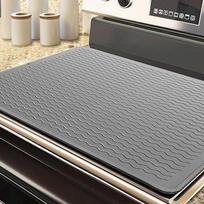 Silicone Stove Top Protection Pad - Non-Slip, Heat-Resistant Countertop Cover & Dish Drain Pad 28in x 20in - Standard Thick 580g-600g