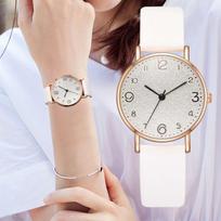 Rankinis laikrodis Išskirtinė moteriška suknelė smėlio spalvos paprastos užrakto analoginiai laikrodžiai Relogio Feminino Montre Femme balta