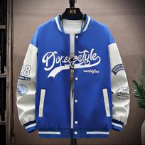 Men's Trendy Spring Baseball Uniforms and Ins Style Jackets M white