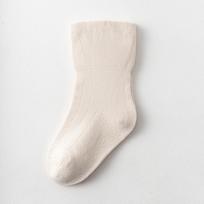 Unisex Kūdikių Šukuotos Medvilnės Kojinės, 0-1 Metai, Vidutinio Ilgio, Nespaudžiančios, Pavasaris/Ruduo. L (3-5 years) šviesios chaki spalvos
