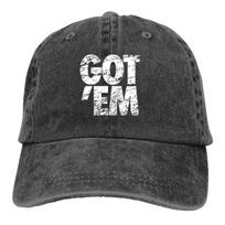 Washed Men's Baseball Cap Retro Trucker Snapback Caps Dad Hat Got EM Golf Hats Adjustable juoda