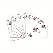 144 Mini Paper Mahjong Tiles and 50 Game Props Silent Portable Playing Cards Home Set 2pcs