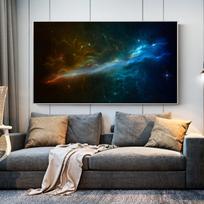 Ūkas Kosmosas Planeta Debesis Žvaigždės Paveikslas Sienų Menas Drobė Tapyba Sienų Peizažas Plakatai ir Spaudiniai Svetainės Miegamojo Dekorui Be Rėmo 20*40cm black