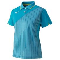 Tennis Wear Game Shirt Short Sleeve Standard Dynamotion Fit Sweat Absorbent Quick Drying Soft Tennis Badminton Deodorant 62JA9212 Peacock Blue Japan M
