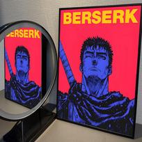 Amine BERSERK Plakatas Namų Dekoras Aukščiausios kokybės Kraft popieriaus Plakatas Sienos Tapyba Darbo Kambarys Namai Svetainė Dekoras 21cm×30cm NoFrame blue
