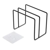 Rack Hanging Board Shelf Pan Lid Kitchen Pot Lid Holder Iron Cutting Board Holder Stand Kitchen Organizer Accessories Organizer juoda
