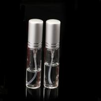 2/5 vnt. 10 ml purškiamas buteliukas mažas stiklinis purkštuvas kvepalai nešiojamas muilo dozatorius mini skysto toniko aliejaus kosmetikos subpakavimo indas 2pcs black