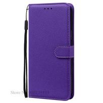 A6 Plus Case For Samsung Galaxy A6 2018 Case A600F SM-A600F Wallet Flip Leather Case For Samsung A6 Plus 2018 A6+ A605F Cover A6 2018 A600F tamsiai violetine spalva