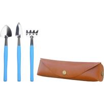 Gardening Tools Leather Storage Bag Mini Shovel Rake mėlyna