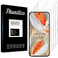Tempered Glass for Google Pixel 9 Pro XL [4 Pack] Phonillico® Screen Protector Glass Film