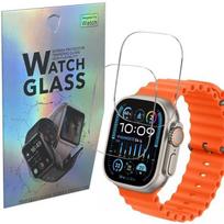 Tempered Glass for Apple Watch ULTRA 2 49 mm [Pack 2] Phonillico® Smartwatch Screen Protector Glass Film