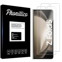 Tempered Glass for Samsung Galaxy Z FOLD 5 [2 Pack] Phonillico® Screen Protector Glass Film skaidri