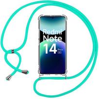 Case for Xiaomi Redmi Note 14 Pro Plus 5G - Protection with Turquoise Lanyard - E.F.Connection®