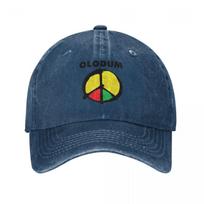 Olodum Baseball Cap Casual Distressed Cotton Snapback Hat Unisex Outdoor Workouts Hats Cap Adjustable tamsiai mėlyna spalva