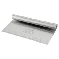 Stainless Steel Scraper With Scale Dough Scraper Rice Noodle Scraper 22 sidabras