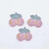 20Pcs 30*30mm Sweet Cherry Fruit Applique for DIY Clothes Hat Shoes Sewing Patches Headwear Hair Clips Decor Accessories