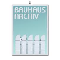 Modern Abstract Bauhaus Lines Eye Geometric Wall Art Canvas Painting Nordic Posters and Prints Pictures For Living Room Decor 21cm×30cm NoFrame