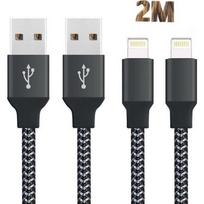 2pcs Charger Cable 2M, Cable for iPhone Xs max/Xs/XR/X 8 8Plus 7 7Plus 6 6S Plus/iPad/iPod