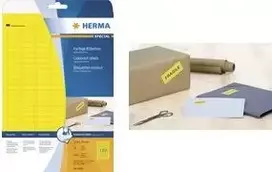 Lipnios etiketės spausdintuvui HERMA Spalvotos etiketės A4 70x37 mm žalios matinio popieriaus 480 vnt.