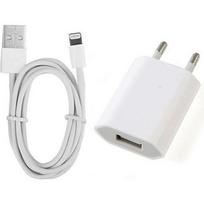 Wall Charger - LUODAO - iPhone 6/6s/5/5S - USB Cable Included - Color White - 1 Unit