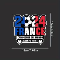 France Football Car Stickers Waterproof Truck Auto Window Bumper Fuel Tank Car Body Styling Decoration Vinyl Decals 18x16CM