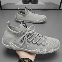Men Sneakers Breathable Casual Shoes Fashion Tenis Comfortable Sport Shoes for Men Comfortable Mesh Surface Zapatillas Hombre 39 pilka spalva