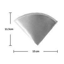 1-10 VNT Daugkartinis „Pour Over“ kavos filtras Tinklelis Nerūdijančio plieno BePopierinis Kavos Filtras Lengvai Valomas Kūginis Filtras Kavos Lašintuvas 1PCS
