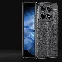 Dėklas Xiaomi 14T Pro, dangtelis Mi 14T Pro, prabangus naujas smūgiams atsparus telefono bamperis, galinis TPU minkštos odos Fundas Xiaomi 14T Pro For Xiaomi 14T Pro juoda