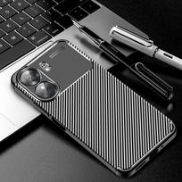 For Xiaomi Poco C65 Case Cover Poco C65 Capas Shockproof Carbon Fiber New Back Bumper TPU Cover For Poco C65 C 65 Fundas 6.74 For Poco C65 juoda