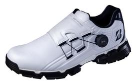 Bridgestone Golf Zero Spike Biter Tour SH2401 Golfo batai 3E vyrams, Balti/Juodi, 27,0 cm,