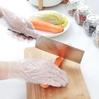 Namų ūkio virtuvės vienkartinės pirštinės PE maisto švaros sanitarinės patogios nešiojami virtuvės valymo įrankiai priedai reikmenys