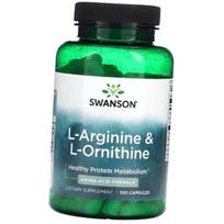 Arginine and Ornithine, L-Arginine and L-Ornithine, Swanson 100caps (27280033) 100caps