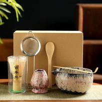 6 vnt. Japonijos matcha arbatos rinkinys Saugus bambukinis plakiklis Arbatos šaukštelis Arbatos rinkiniai Matcha dubenėlis Matcha plakiklio laikiklis Arbatos mėgėjams Arbatos gaminimo įrankiai brown