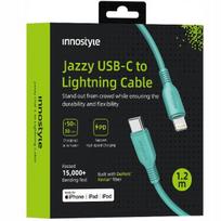 Innostyle Jazzy Usb-C Lightning Mfi Fast Charging Cable For Iphone Kevlar 1M Green