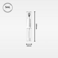 5/10 ml Tuščias kosmetinis indelis paakių kremui, masažui, eteriniams aliejams, papildomas buteliukas, lūpų balzamas, metalinis viršus, minkštas tūbelis