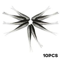 10 vnt. žūklės masalas silikoninis masalas 3D Eyes karpių masalai dirbtiniai minkšti žuvies reikmenys 10-pcs