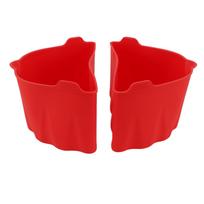 2Pcs Slow Cooker Liner 6?7QT Silicone Cook Pot Divider Slow Cooker Cooking Liner for Home L(for 6.5-9kg) pilka spalva