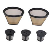 Reusable Coffee Filter Pods Eco Friendly 3 Hole Refillable Coffee Filter for Ninja Dual Brew Coffee gray