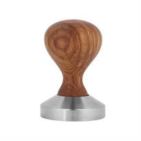Praktiška rožmedžio rankena kavos presas Espresso miltelių plokščias presavimo plaktukas (51 mm) brown