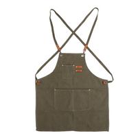 Thick Durable Canvas Apron Hand Made Wide Coverage Apron for Painting Manicure Gardening Dining