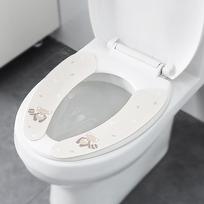 Minkštas šiltas tualeto sėdynės dangtis dangtis pagalvėlė vonios kambarys Cold Loo WC Nuimamas, plaunamas chaki