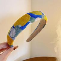 PROLY New Fashion Women Headband Fresh Painting Style Hairband Top Quality Turban Adult Headwear Hair Accessories