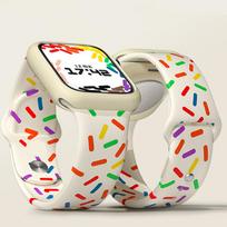 Silikoninis dirželis Apple laikrodžio apyrankei 42 mm 45 mm 38 mm 44 mm 40 mm išmaniojo laikrodžio guminė sportinio laikrodžio apyrankė iWatch Series 8 7 6se53 38-40-41mm S-M smėlis