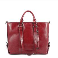 Oil wax leather locomotive bag new simple women's portable shoulder oblique span bag generation bordinė