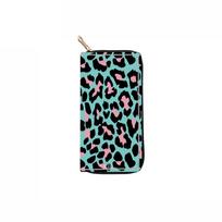 New leopard print long zipper wallet wallet clutch