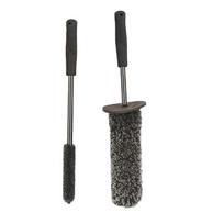 Car Microfiber Wheel Hub Rim Cleaning Brush Kit Non-Slip Handle Bendable Brush