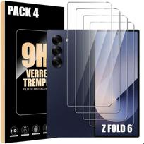 Tempered Glass for Samsung Galaxy Z Fold 6 - BOOLING - Easy Installation Resistant Transparent Pack-4 skaidri