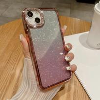 Suitable for IPhone15promax, Gradient Glitter Lens, Diamond Phone Case, Apple 14 Diamond-encrusted Magnifying Glass Apple 15
