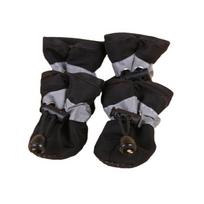 4pcs/set Waterproof Pet Dog Shoes Chihuahua Anti-slip Rain Boots Footwear For Small Cats Dogs Puppy Dog Pet Booties 1 juoda
